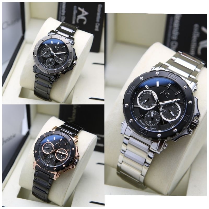 Alexandre Christie AC 9205/Ac 9205 kaca saphire stanless for ladies