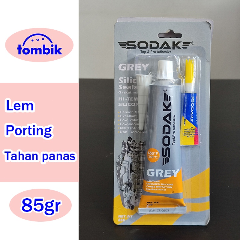 Lem Gasket Tahan Panas 85gr / Lem Paking Blok Mesin / Lem Perpak Mesin Motor / Lem Knalpot