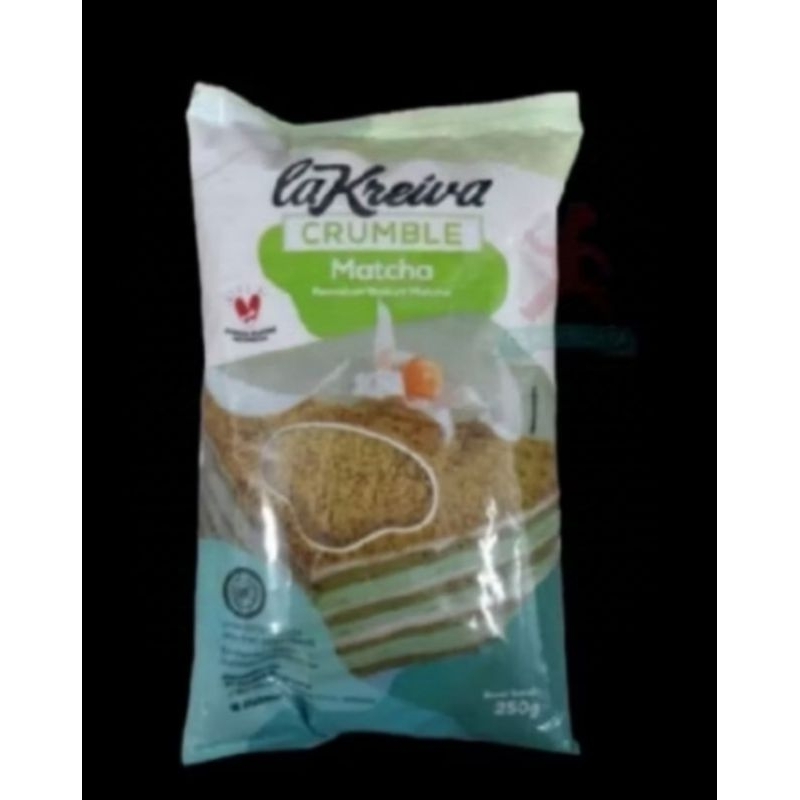 

remahan biskuit matcha Lakreive crumble 250 gr