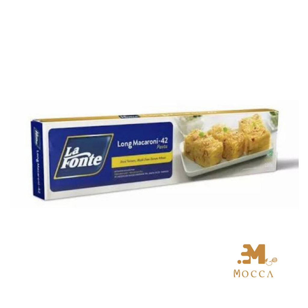 

LA FONTE LONG MACARONI 225gr (Good Texture, Made From Durum Wheat)