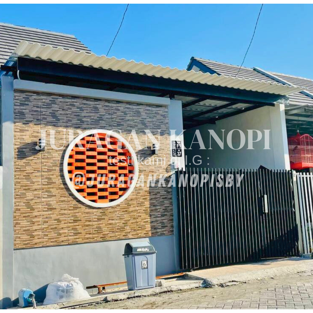 Kanopi Rooftop hollo galvanis atap alderon double layer surabaya