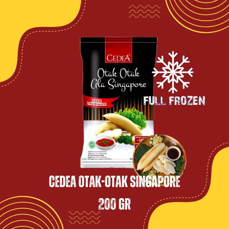 

Cedea Otak Otak Ala Singapore Full Frozen 200 GR