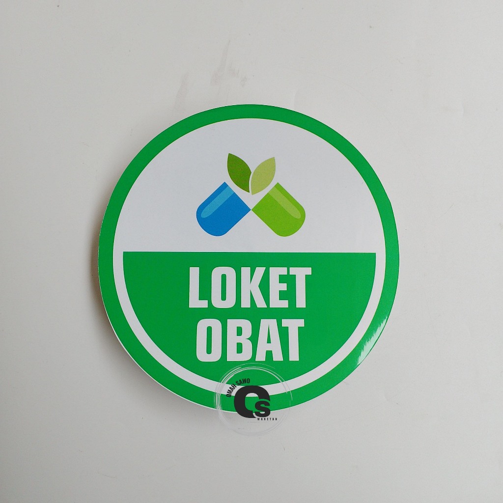 

Stiker Loket Obat - Farmasi - Apotek - Stiker Vinyl Bulat