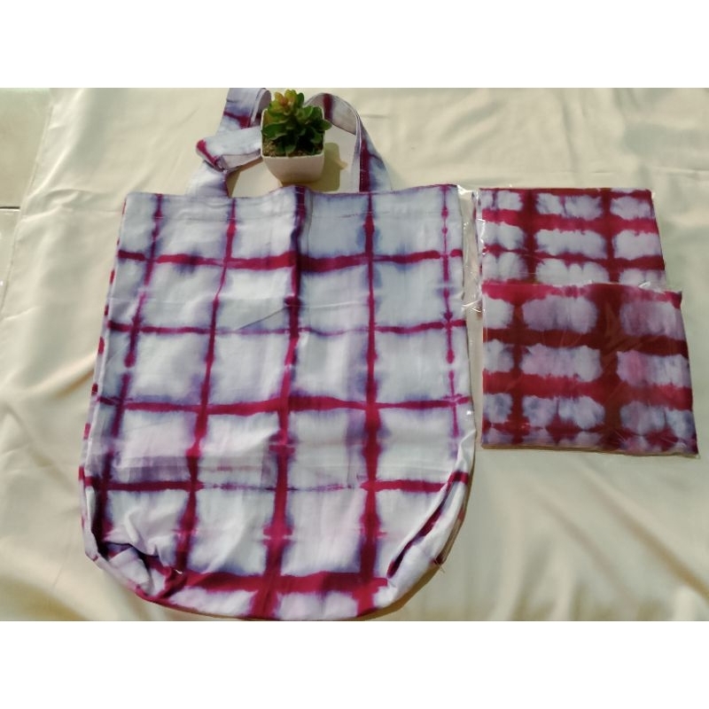 Tas tote bag tie dye Handmade kain katun