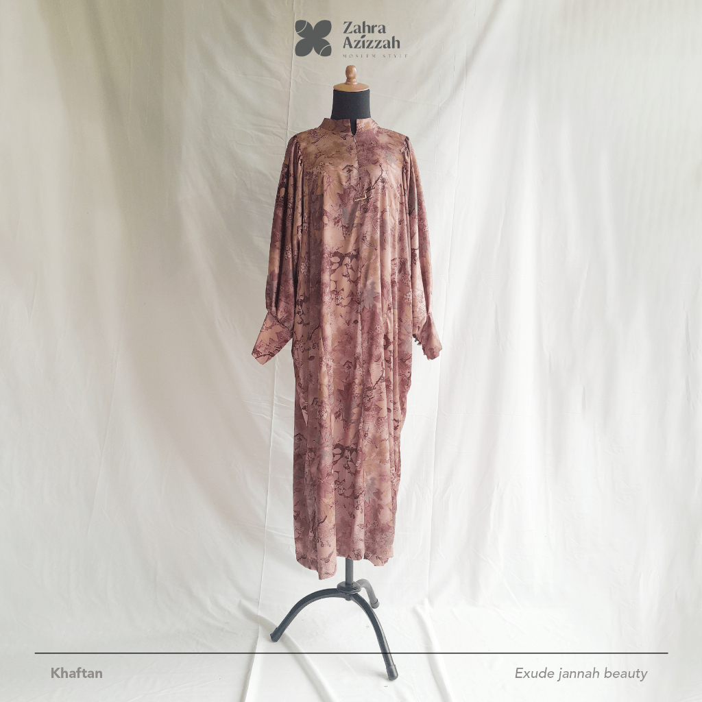 Gamis Khaftan Motif Armani Silk Bareena