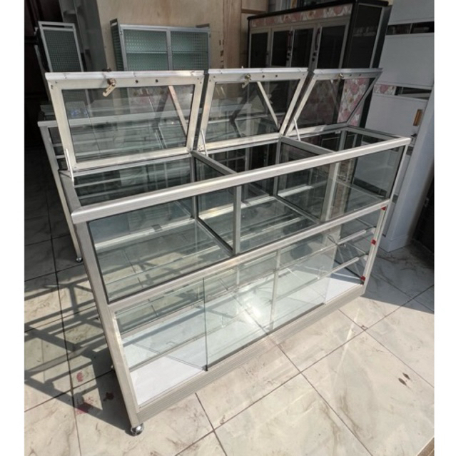 Etalase Warung/Etalase Beras Kaca