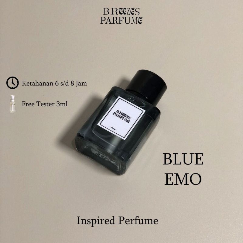 Parfume Pria Best Seller Blue Emotion Aigner Blue 30ml free tester 3ml