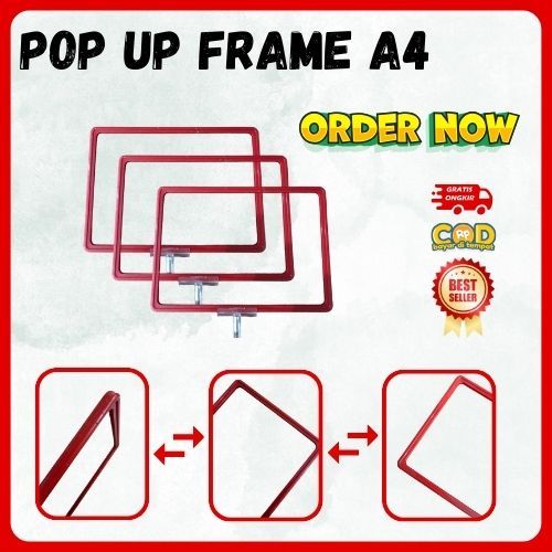 

Supermarket promotion stand, display harga frame a4 , Jepitan Harga Frame A4 Supermarket Jempol Penjepit Pop Display Stand Promosi