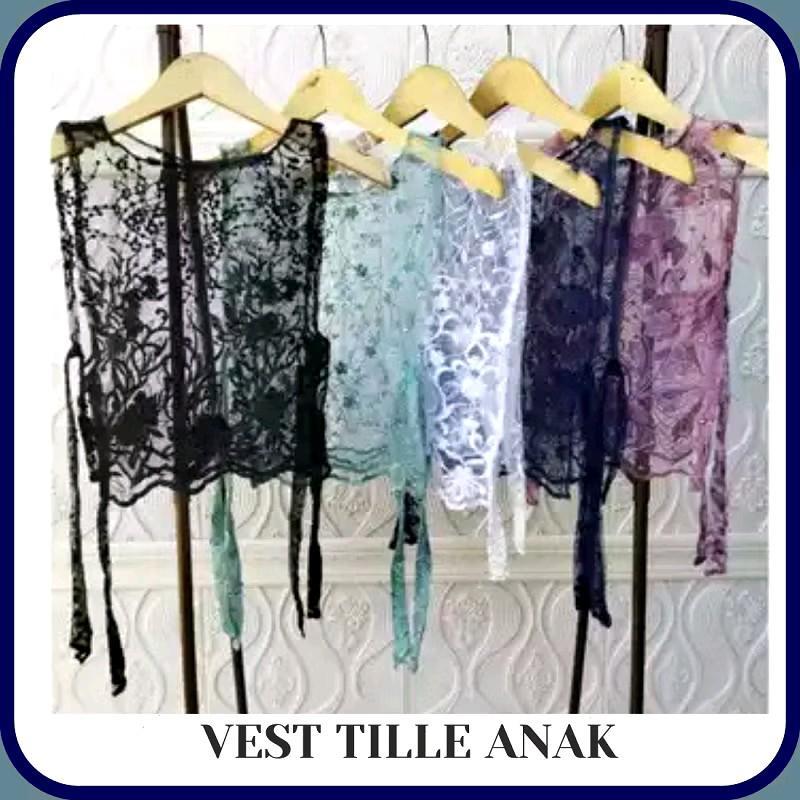 Outer Vest Brokat Anak Terbaru Rompi Lebaran Anak