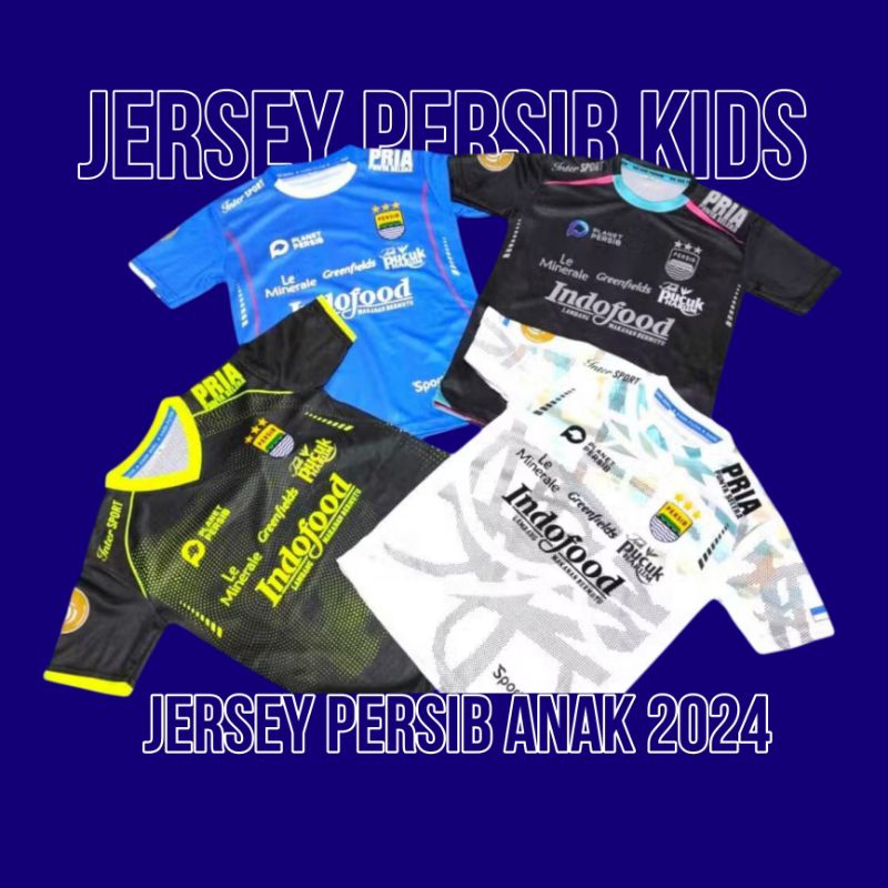 JERSEY PERSIB ANAK JERSEY PERSIB KIDS HOME AWAY 2024/2025 GRADE ORI PAKE NAMA SUKA SUKA JERSEY PERSI