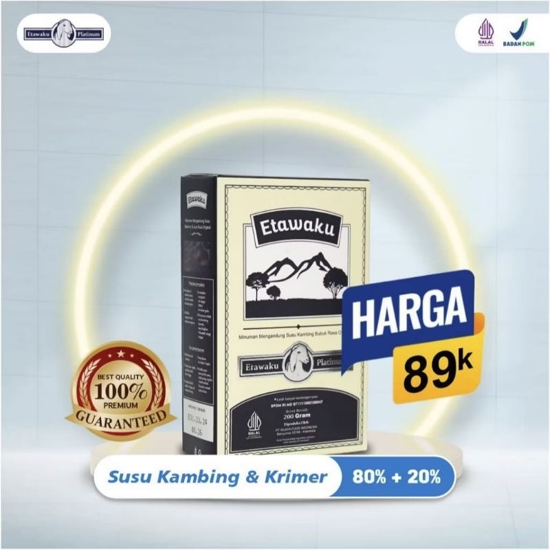 

(KEMASAN TERBARU) Etawaku Platinum Asli Susu Kambing Etawa Murni