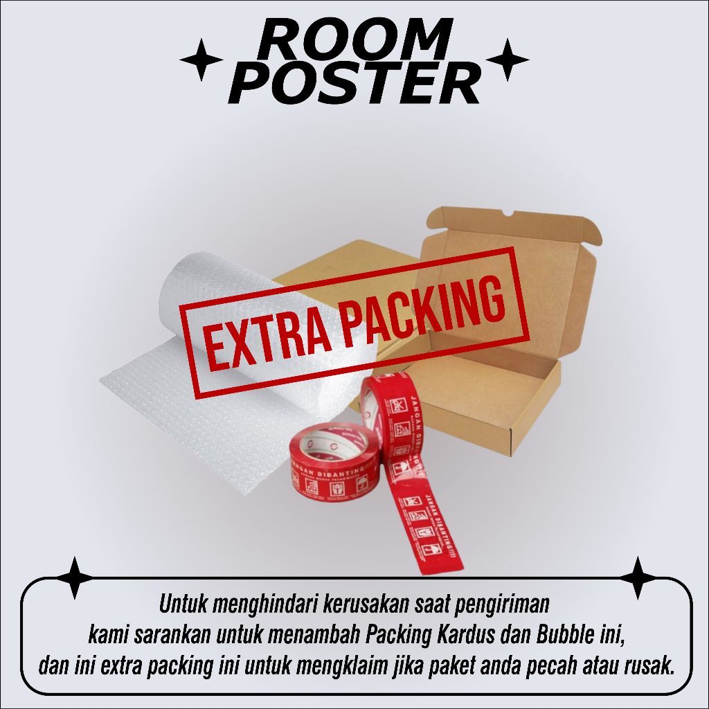 

Extra packing bubble warp + kardus untuk keamanan dan klaim garansi