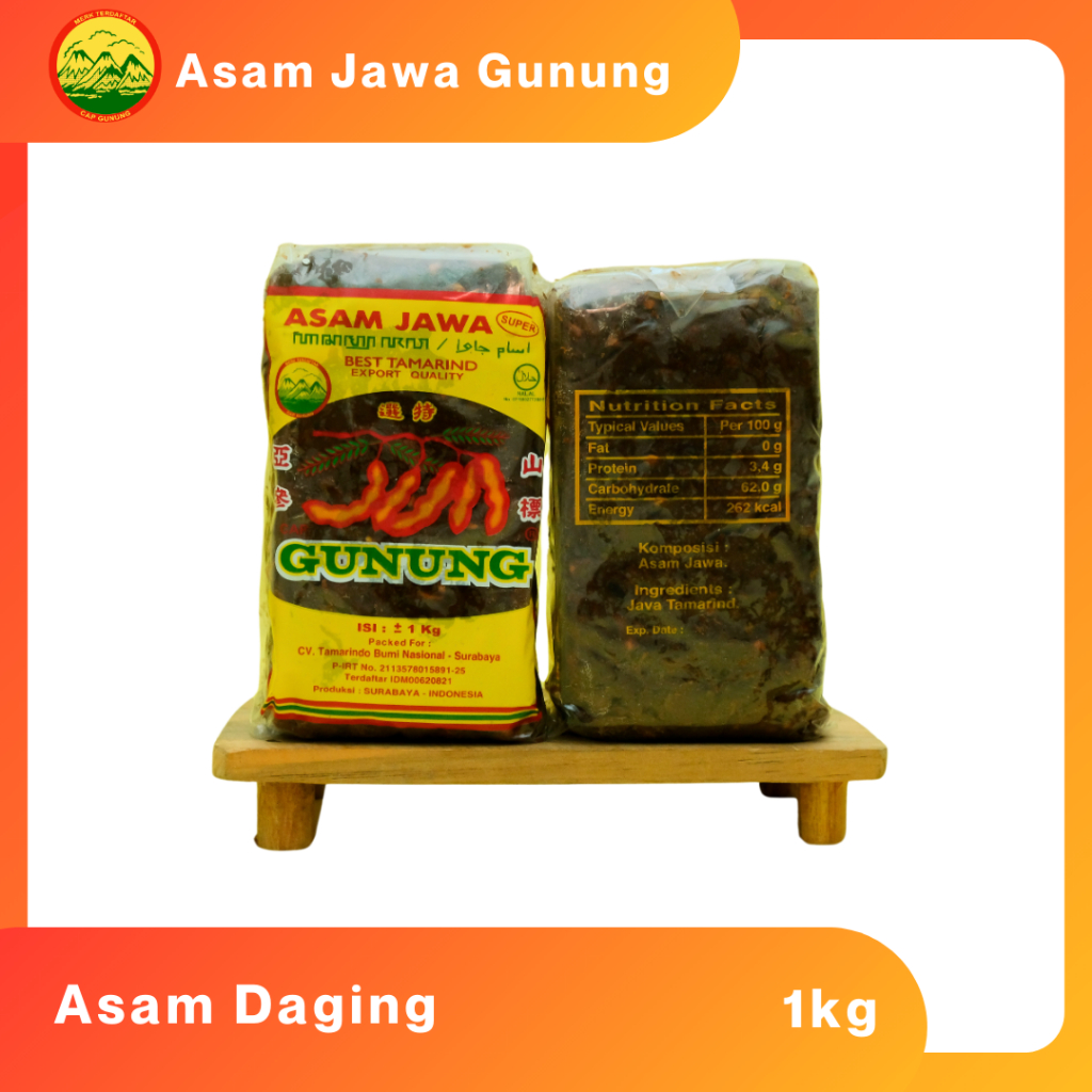

Asam jawa daging 1kg 2 bks free 1 bks asam 100gr