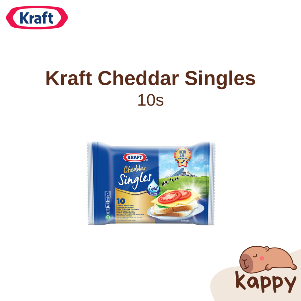 

KRAFT Keju Cheddar Singles Slice 10s