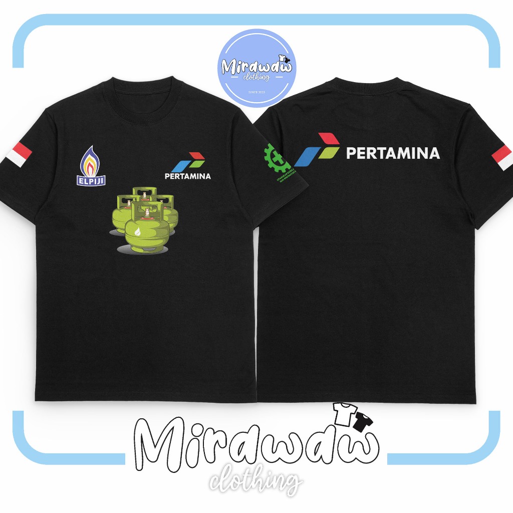 Kaos Elpiji Pertamina GAS ELPIJI BUMN PERTAMINA Db Perusahaan Baju Distro