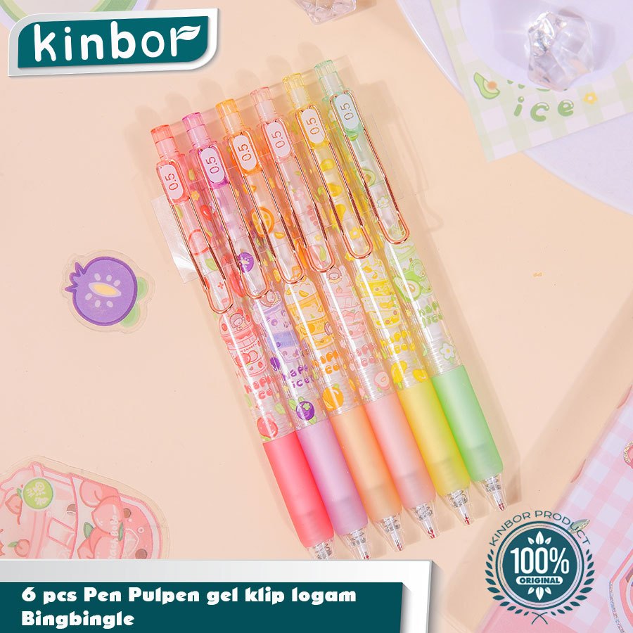

1PCS 0.5mm Blind Box Pen Pulpen Gel Clip Cute
