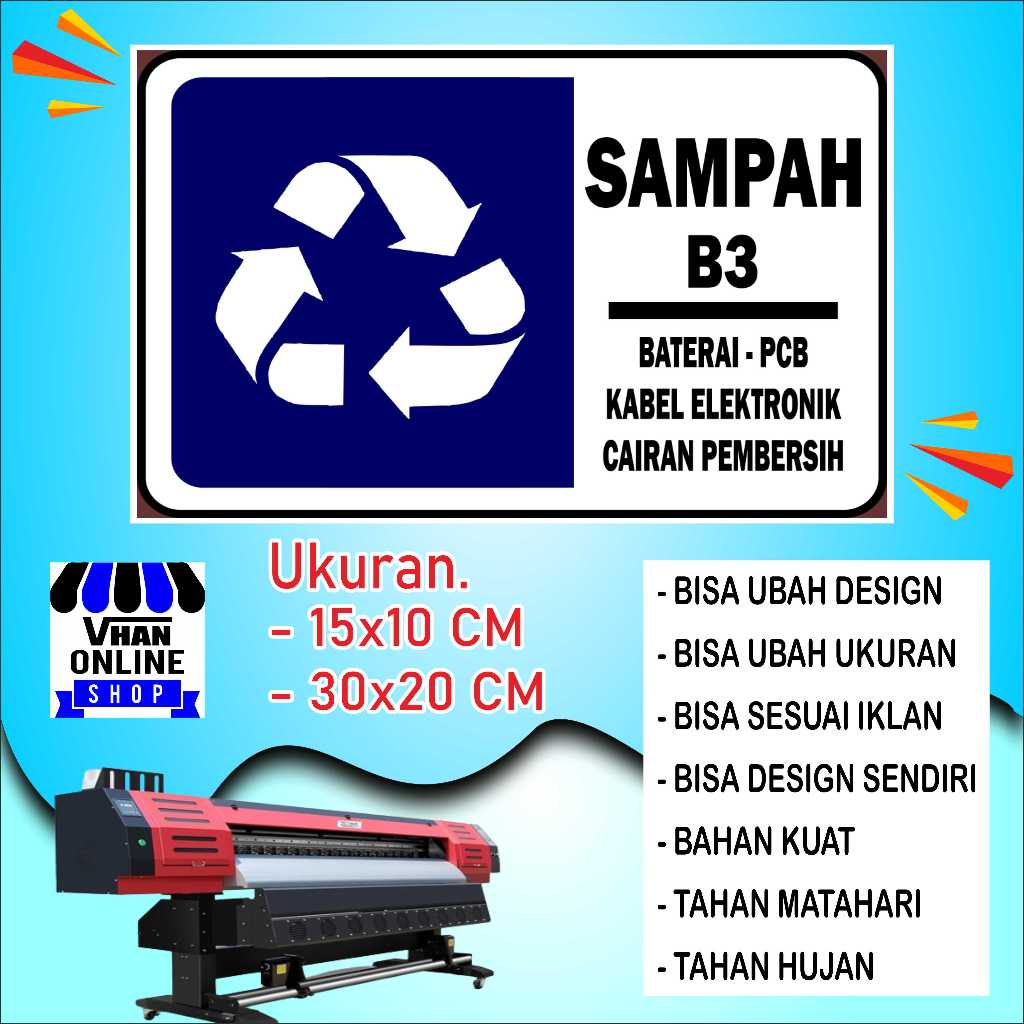 

Cetak Stiker Untuk Peringatan Sampah Bahan Tahan Air Biru