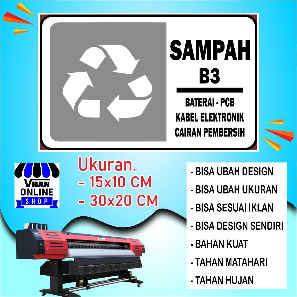 

Cetak Stiker Untuk Peringatan Sampah Bahan Bagus Putih