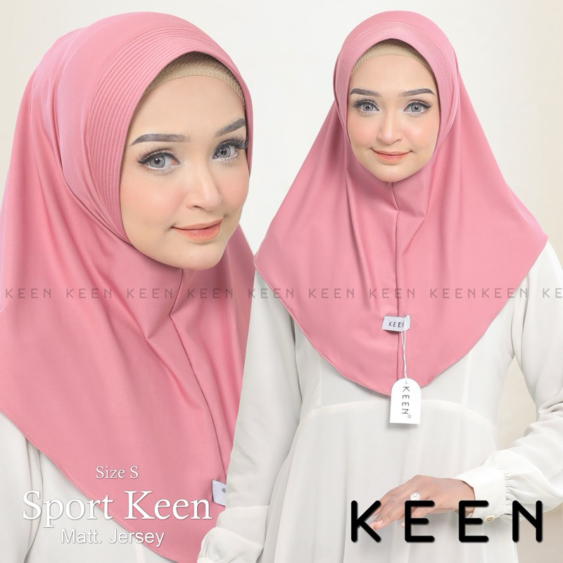 Hijab Bergo Keen Hijab Daily Size S Matt Jersey Premium Hijab Instan Terbaik