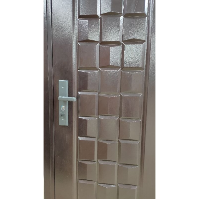 Pintu Baja Motif Diamond / Pintu  Utama/ Pintu kamar tidur Motif diamond