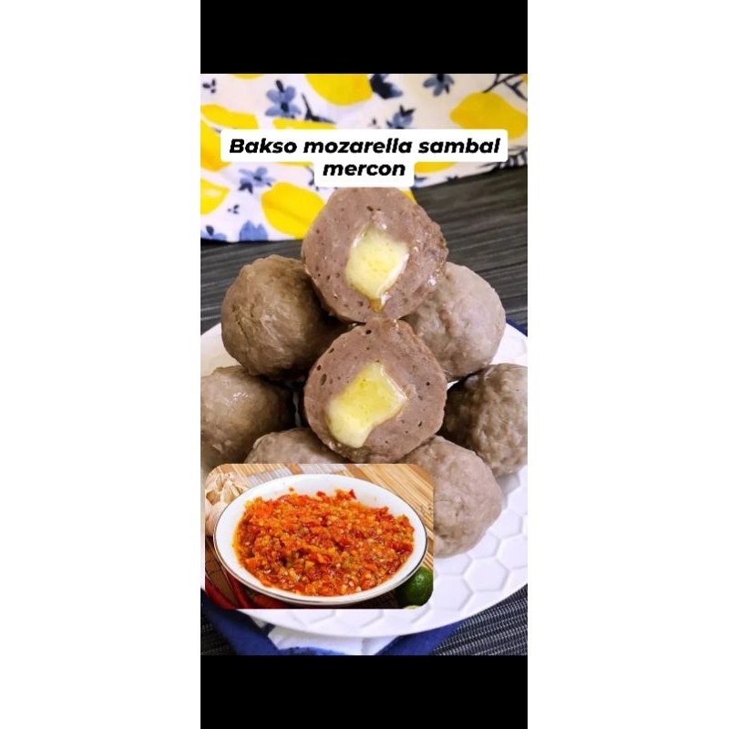 

bakso moza sambal mercon