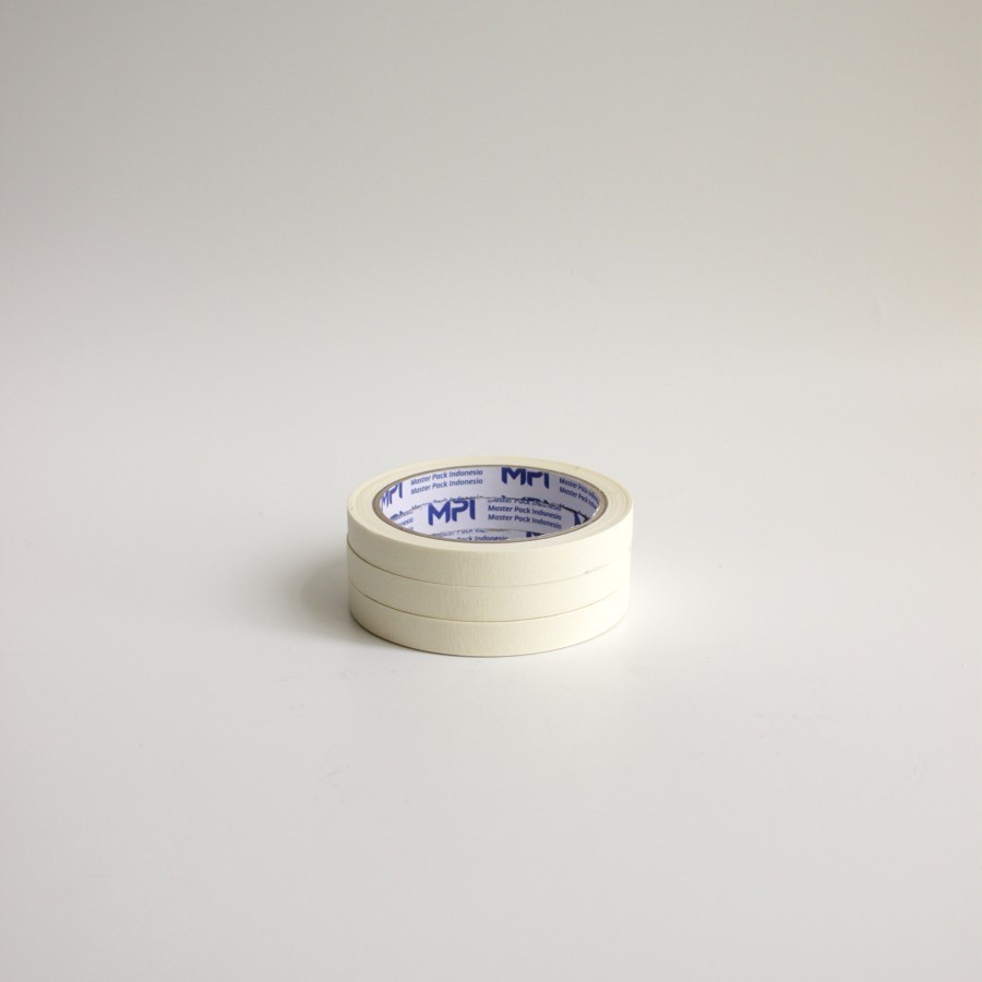 

Lakban Kertas / Masking Tape 12 mm x 21 Meter Master Pack Indonesia
