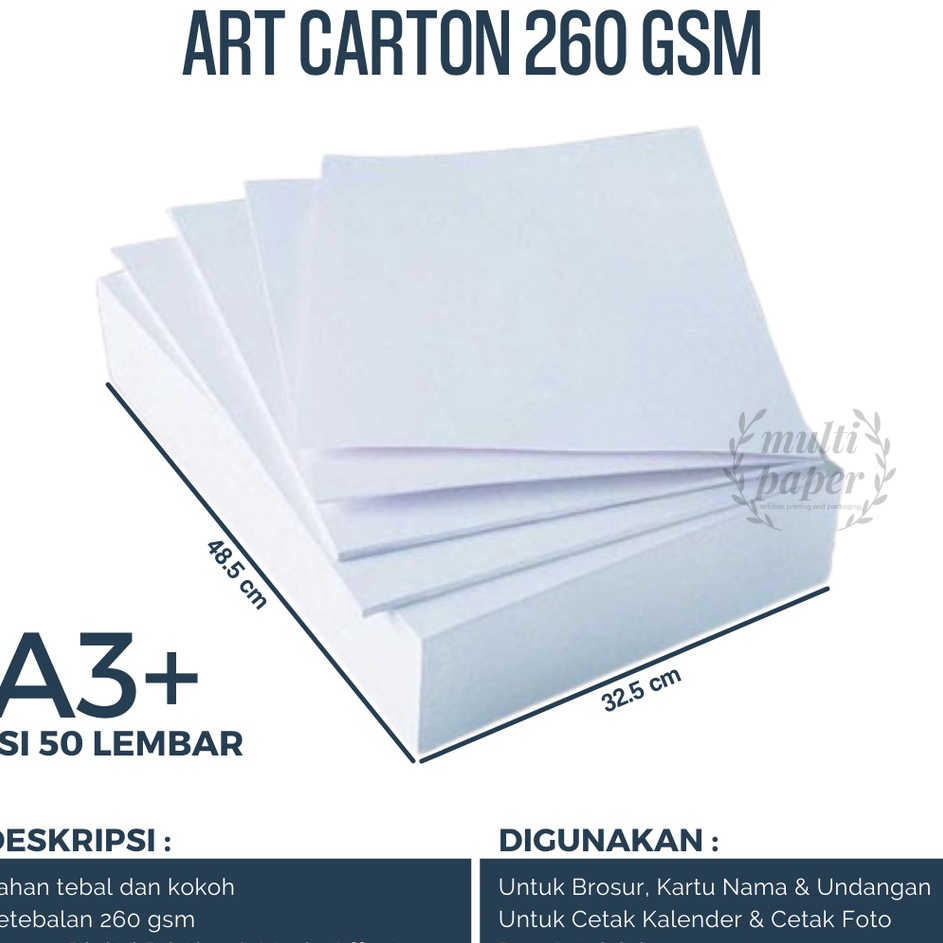 

KODE PRODUK ZVTBP4835 Art Carton 26 gsm A3 Plus isi 5 lembar Kertas Art Carton 26 gsm A3 Plus