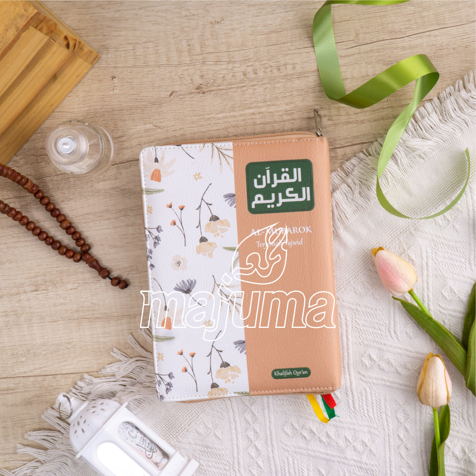MAJUMA Alquran Resleting Terjemahan Al-Mubarok Tajwid Terjemahan Hadis Ukuran Sedang A5