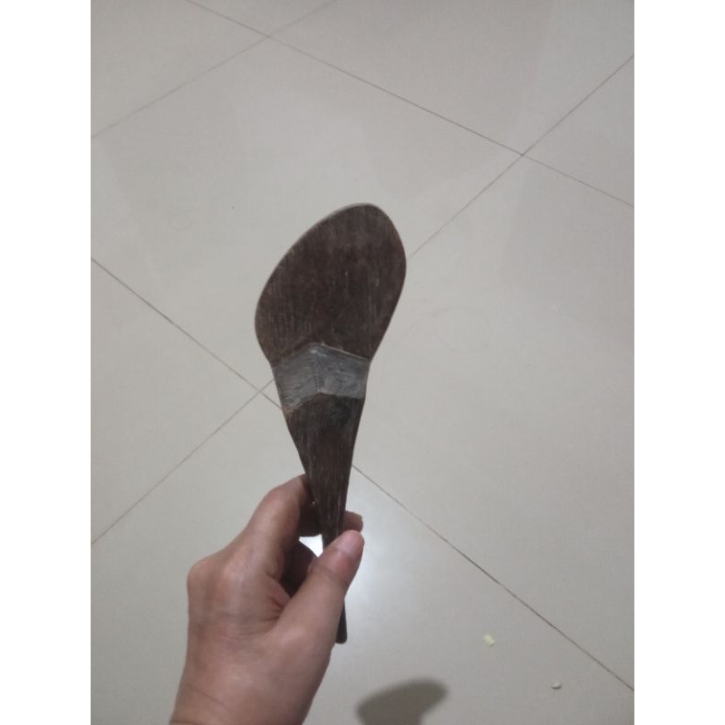 centong kayu jadul JATI kuno tua  bekas pakai l lawasan antik kecil mungil
