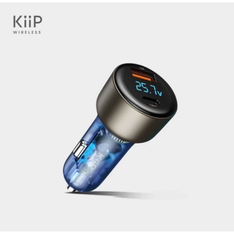 Kiip Wireless H16 Car Charger Mobil Type c Usb Fast Charging