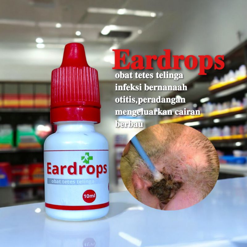 Obat Telinga EARDROPS Efektif Mengobati Telinga Otitis Eetmites Pada Kucing PETCARE MEDICAT
