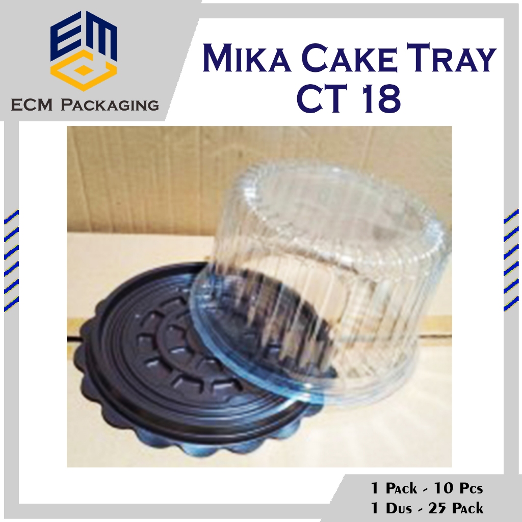 Mika Cake Tray CT18  / Mika Tumpeng Mini CT 18 tanpa Skat/ Mika Bulat 10pcs