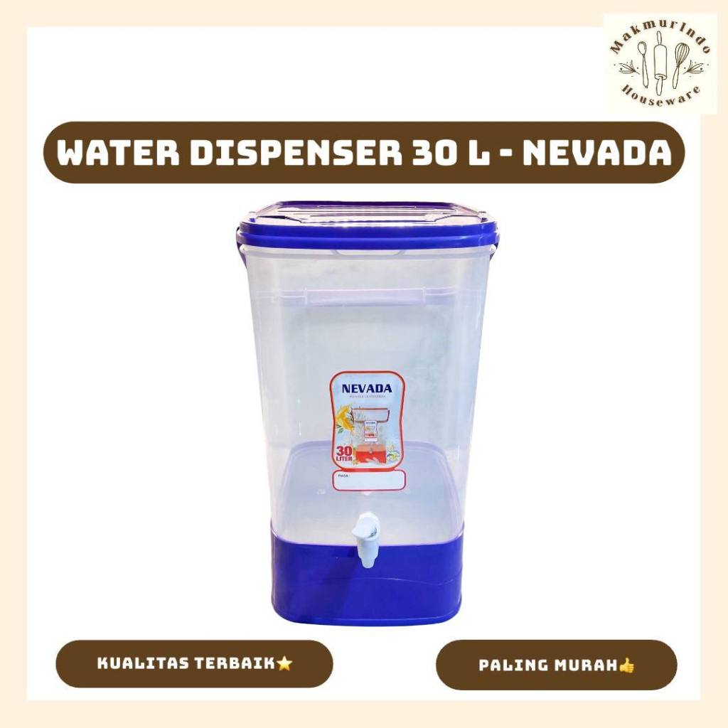 KHUSUS INSTANT - Water Dispenser / Dispenser Air Plastik 30 Liter Nevada - MAKMURINDO HOUSEWARE