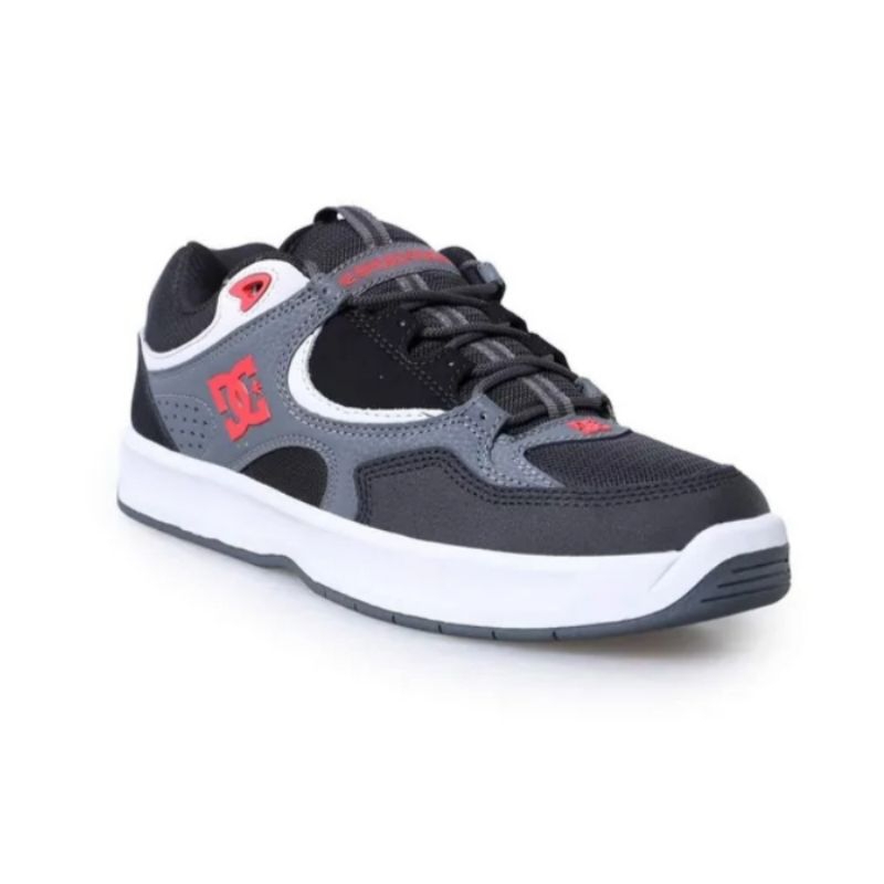 Dc kalynx zero sepatu sneakers black grey red