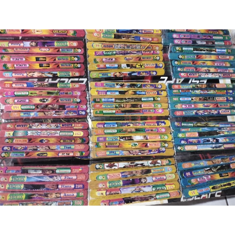 MAINAN STIK KAYU STIK UPIN IPIN ISI 75 STIK