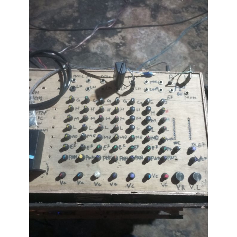 mixer audio rakitan 7 chanel bekas murah normal semua