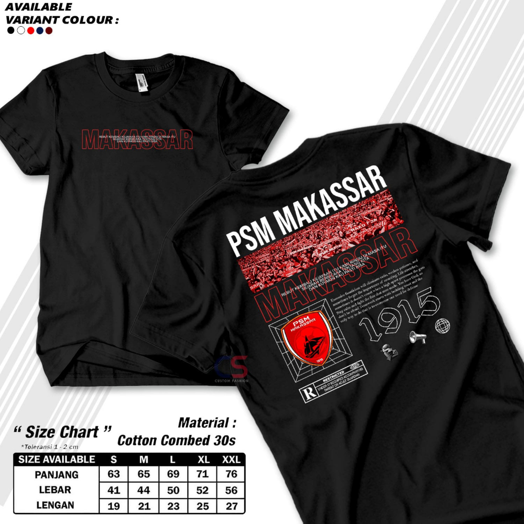 Kaos PSM Makassar Edisi PSMDAY  Baju PSM Makassar  Kaos Makassar  Tshirt PSM  Jersey PSM