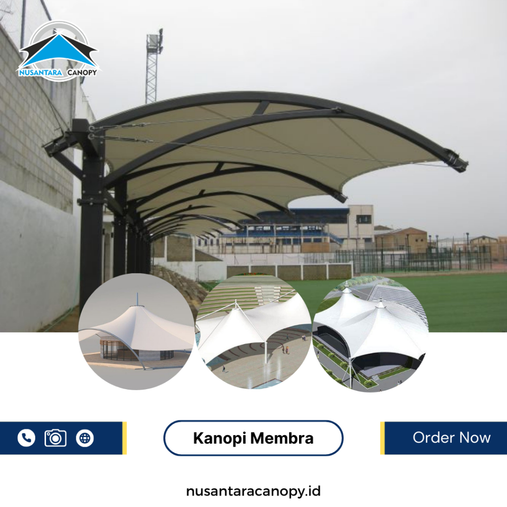 Kanopi membrane berkualitas jakarta barat - canopy atap membrane bergaransi - tenda membran