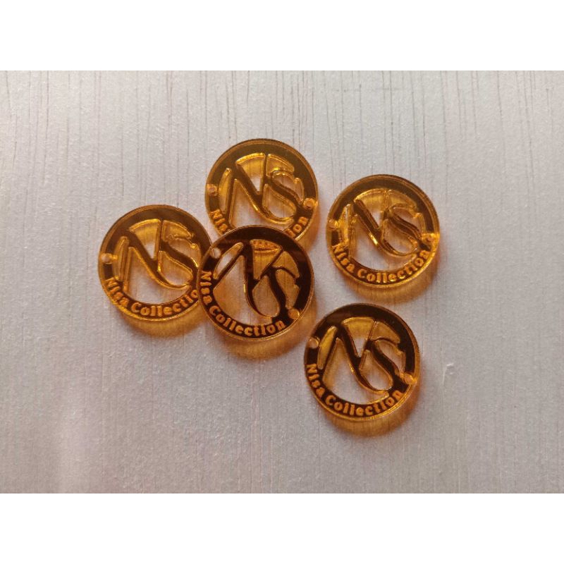 

Label Hijab Akrilik Bulat Cutting min 30pcs