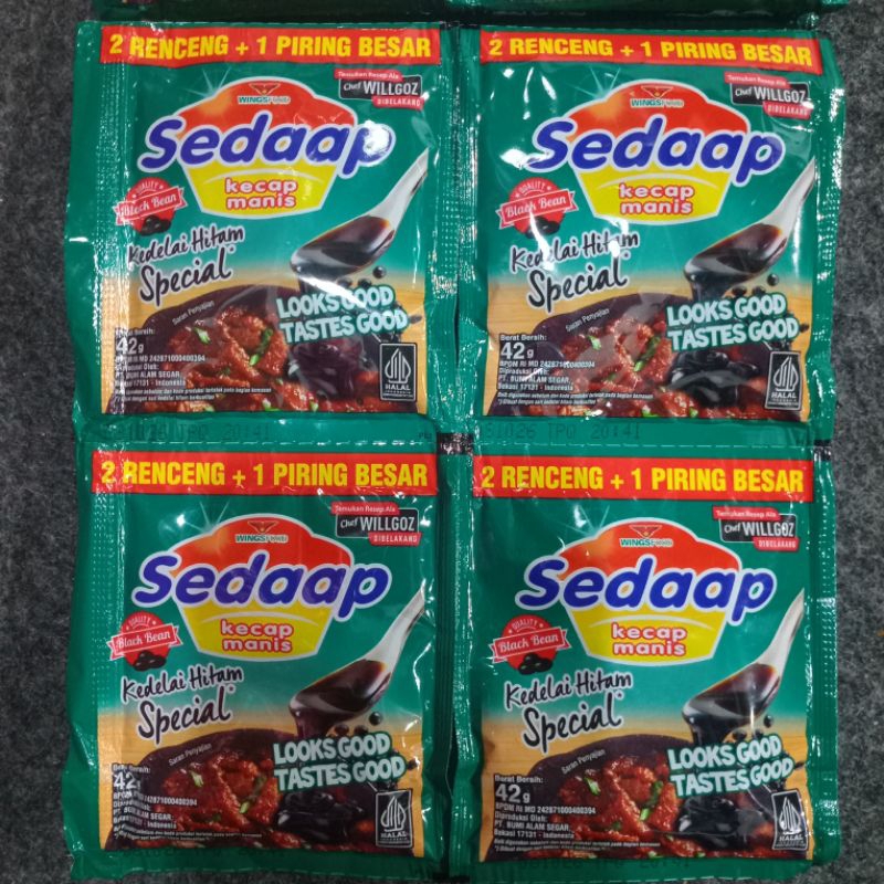 

[ecer] Sedaap Kecap Manis Kedelai Hitam Special Willgoz 42 Gram Renceng Renteng Sachet 1000 an Seribuan