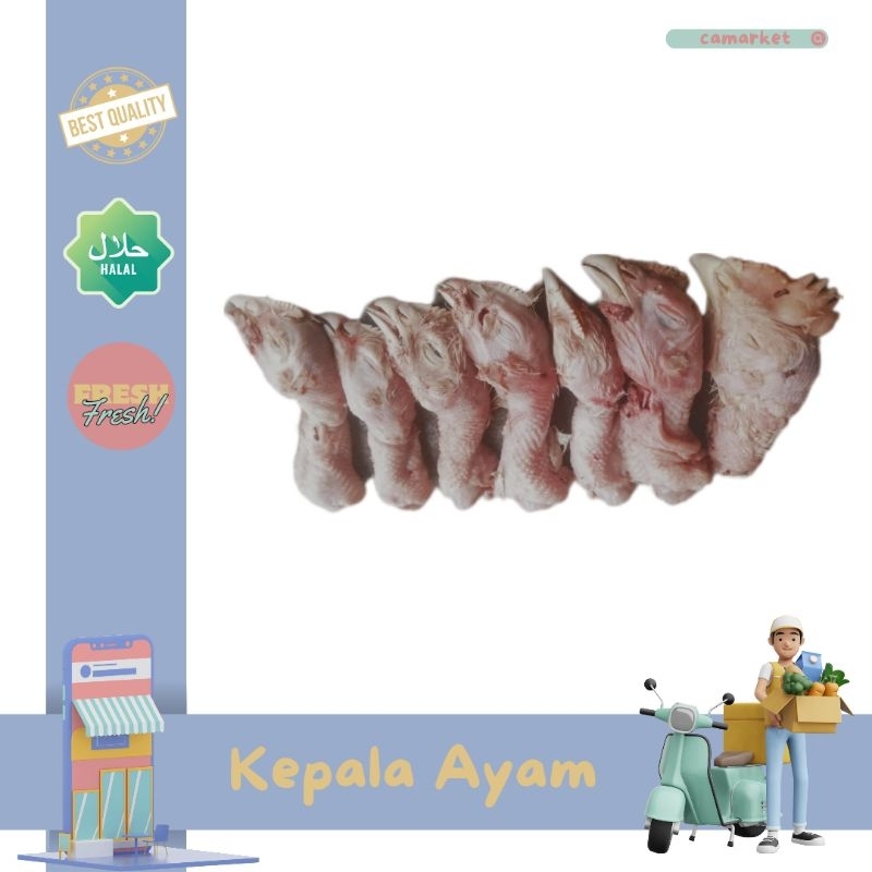 

Kepala Ayam Mentah Fresh Kualitas baik Kirim Instan hari ini