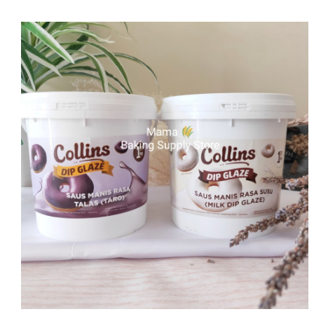 

COLLINS Milk Dip Glaze Rasa Susu Milk Collins Topping Donat Enak 1 kg
