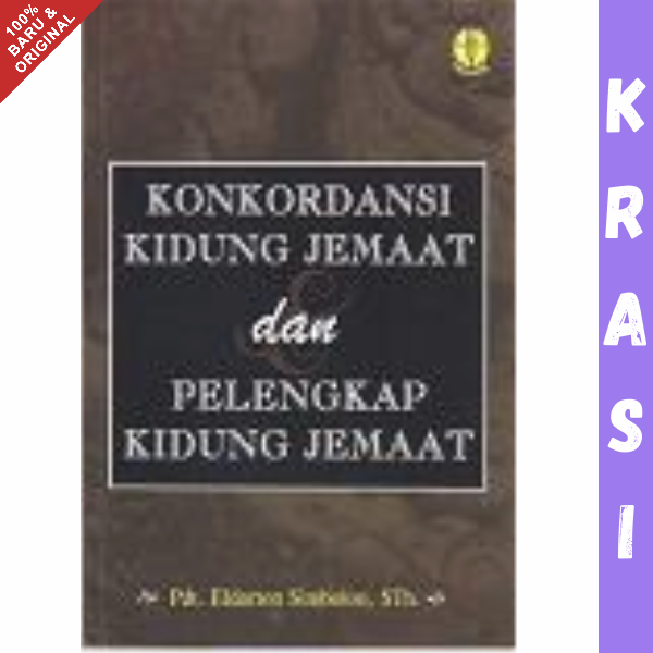 Buku Konkordansi Kidung Jemaat dan Pelengkap Kidung Jemaat - Eldarton Simbolon