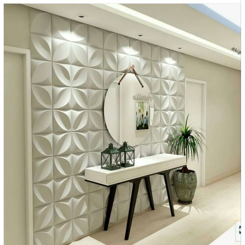 Wallpanel 3D gypsum dinding 50 x 50 / 3D gypsum wallpanel gipsum hiasan dinding plafon