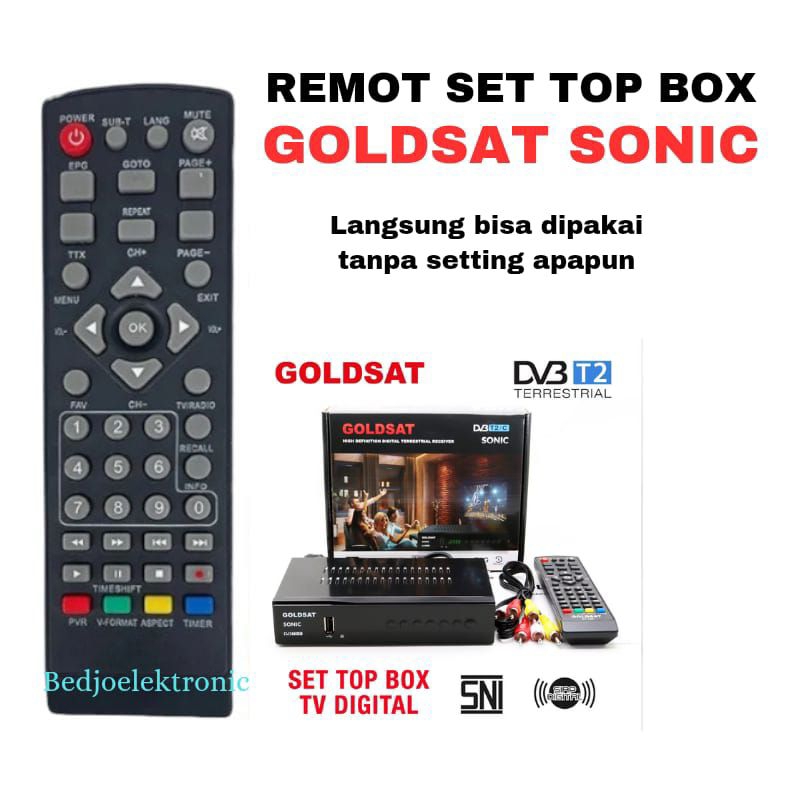 REMOTE ALTERNATIF SET TOP BOX GOLDSAT SONIC