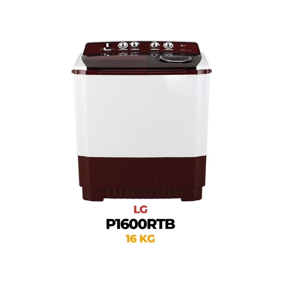 MESIN CUCI LG P1600RTB 2 TABUNG 16 KG TWIN TUBE 1600 RTB