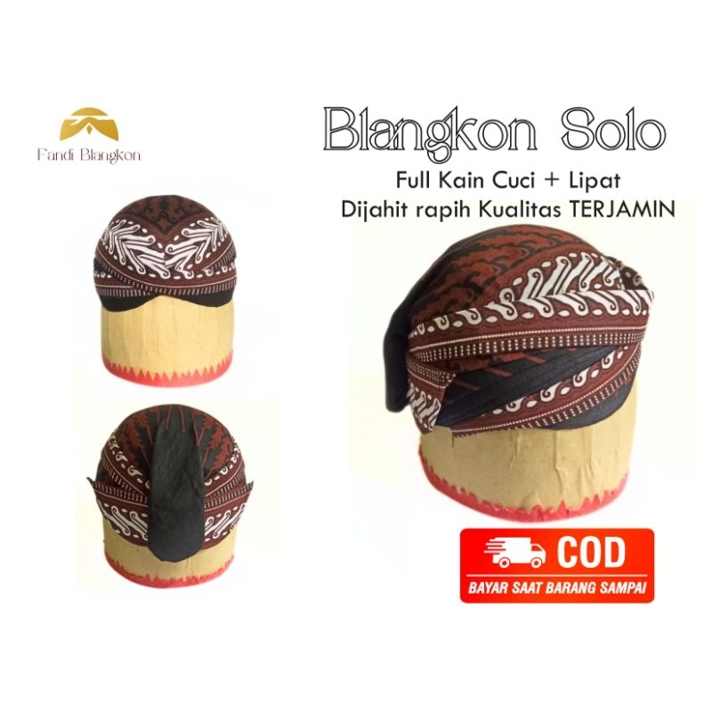 Blangkon solo Full Jahit bisa di cuci dan di lipat