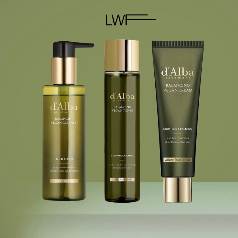 d'Alba Mild Skin Balancing Vegan Cleanser | Cream | Toner | DALBA d'Alba Mild Skin Balancing Vegan C