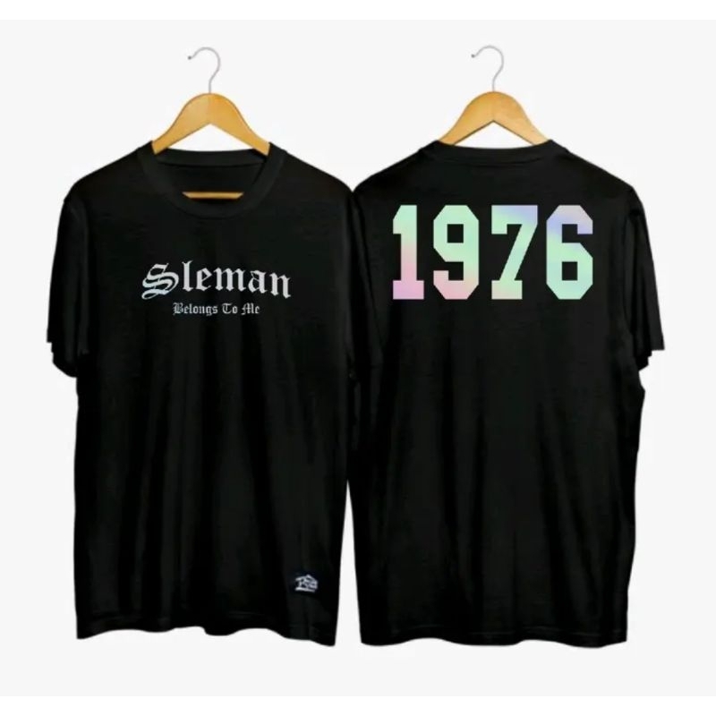 T-Shirt Kaos SLEMAN BELONGS TO ME 1976 Sablon Hologram | Kaos PSS Sleman Kaos BCS x PSS