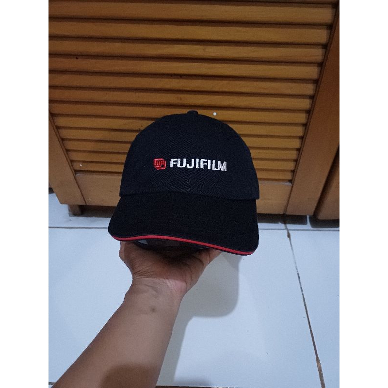 Topi Simple Cap Fuji film Classic Vintage